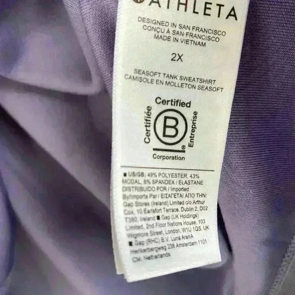 Athleta Tank Sweatshirt NWT - Picture 6 of 6